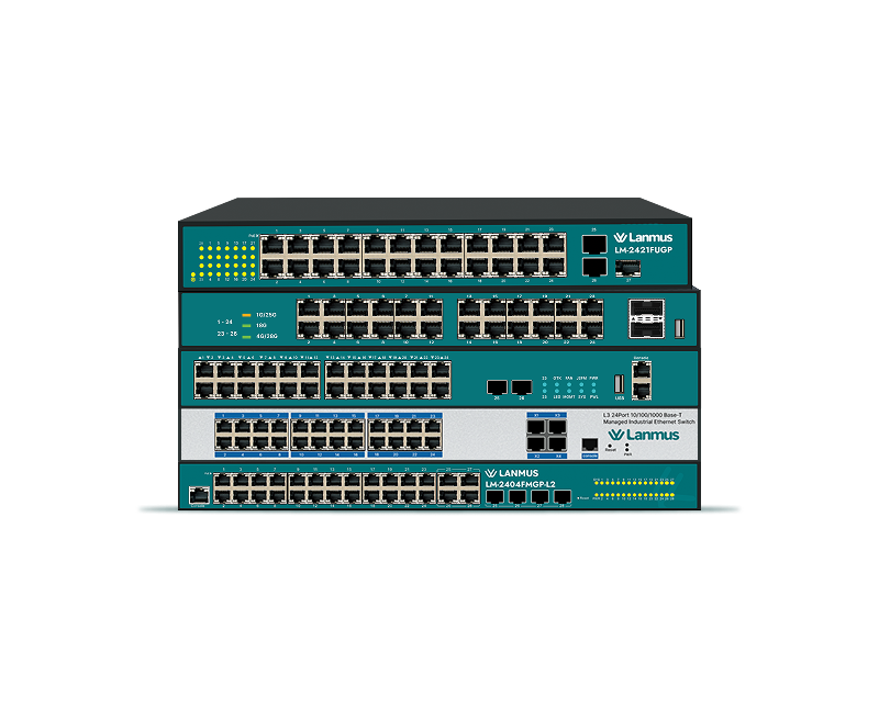 24 Port Stacked Transparent