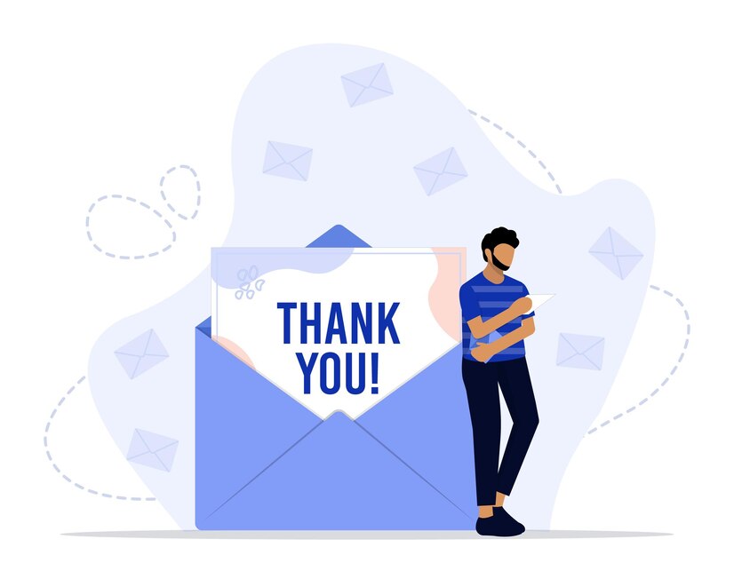 Thank You Card Concept Illustration 86047 896