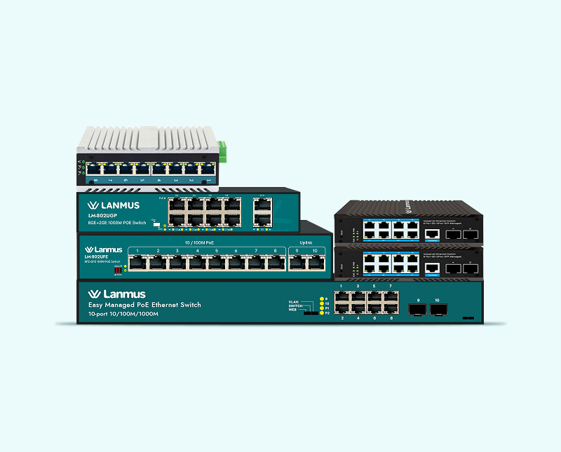 8 Port Stacked